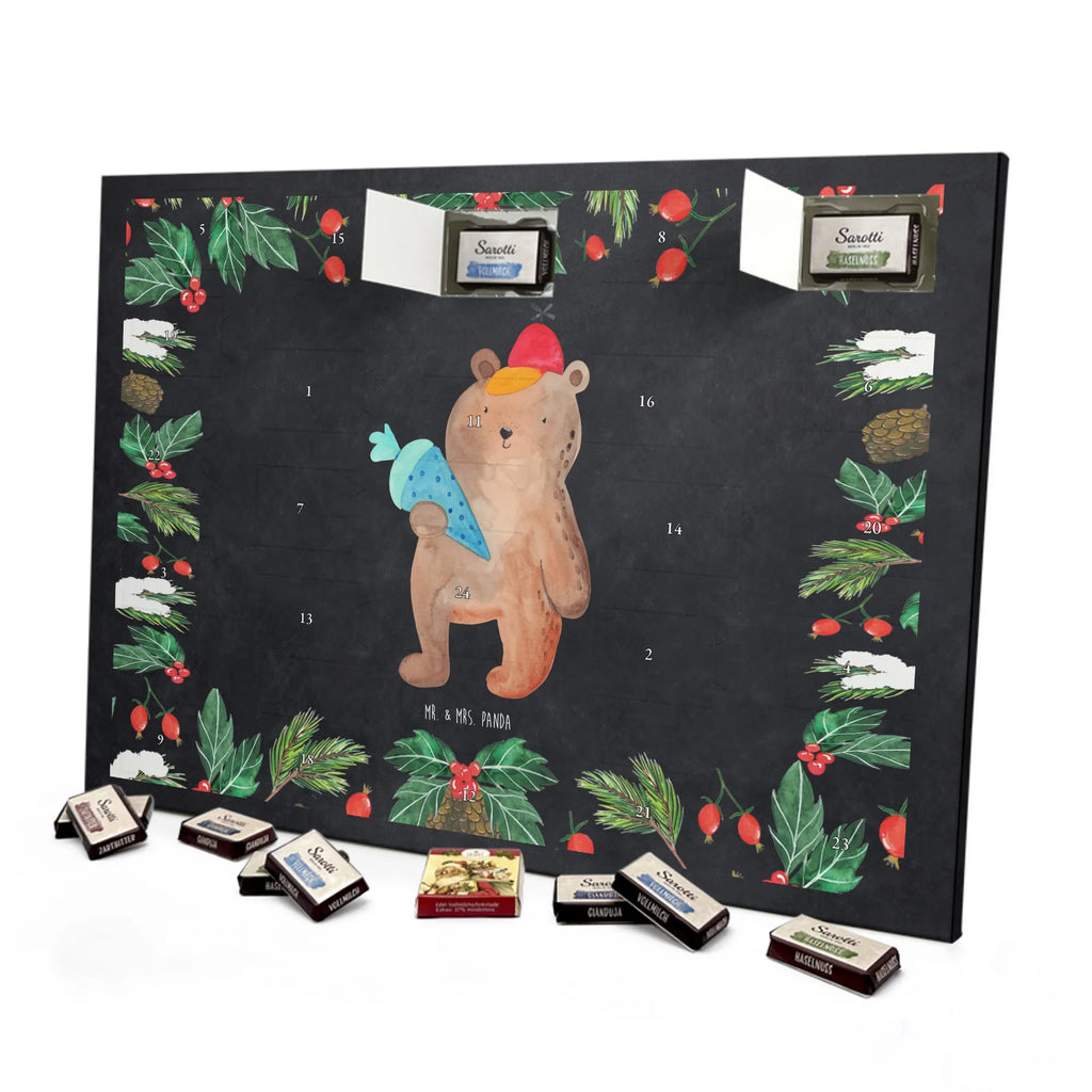 Chocolate advent calendar bear School cone cuddly toy, teddy bear, Starting school, School bag, Bear motif, School enrolment gift, Primary school, First day of school gift, School gift