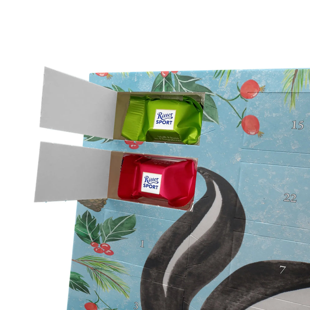 Chocolate advent calendar skunk yoga Stinky, Predator, Live, Wild animal, Laugh