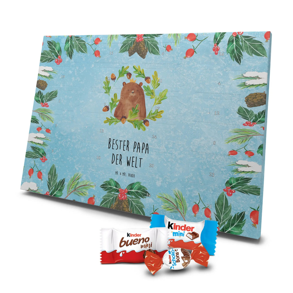 Chocolate advent calendar bear king cuddly toy, teddy bear, Father, best daddy, Daddy Bear, world best daddy, Father's Day