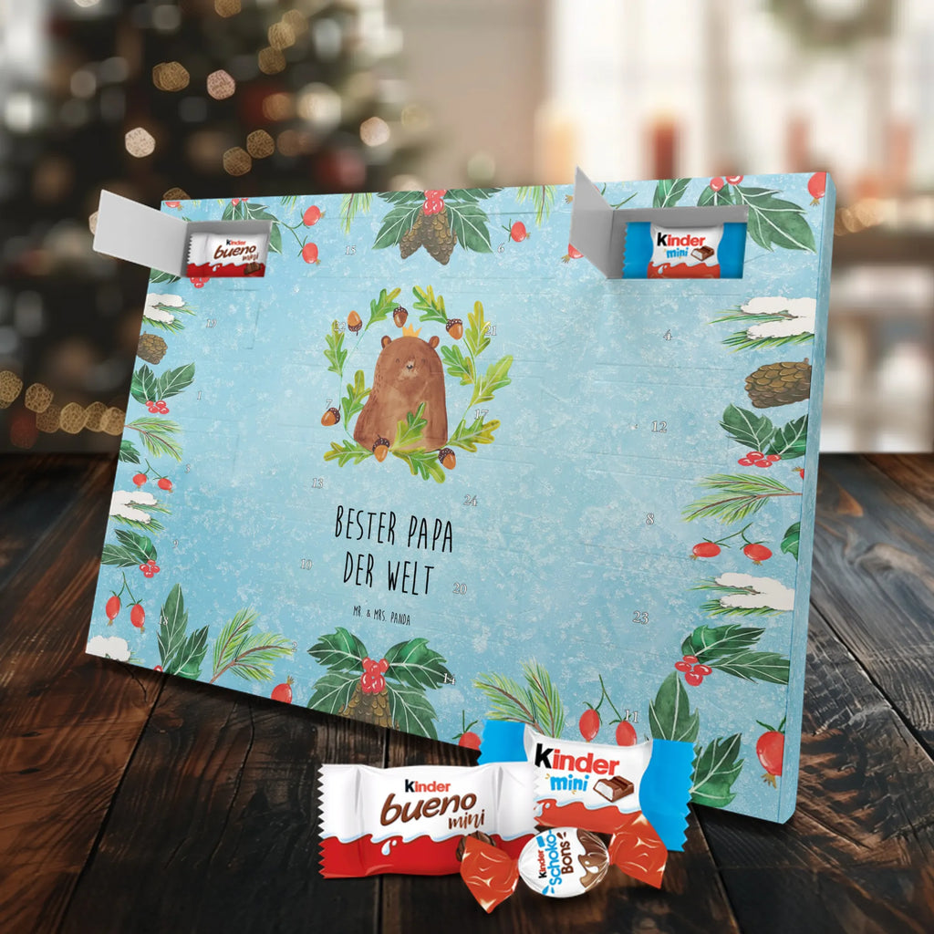 Chocolate advent calendar bear king cuddly toy, teddy bear, Father, best daddy, Daddy Bear, world best daddy, Father's Day