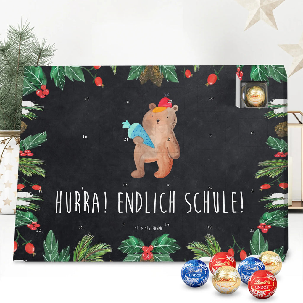 Chocolate advent calendar bear School cone cuddly toy, teddy bear, Starting school, School bag, Bear motif, School enrolment gift, Primary school, First day of school gift, School gift