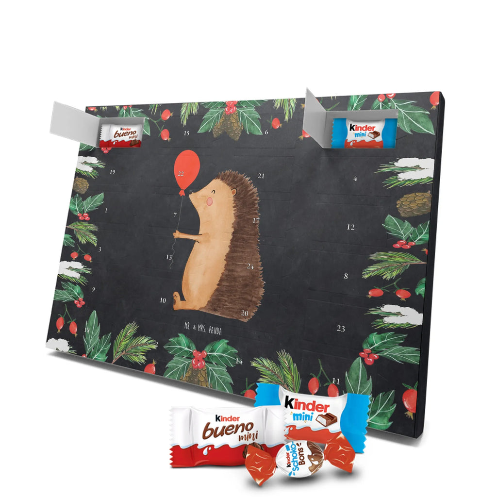 Chocolate advent calendar Hedgehog balloon gift ideas, gifts, small animals, good mood, cute, funny sayings, cute animal motives, hand drawn, special gifts, card, animal lover, Birthday, Balloon, Birthday Child
