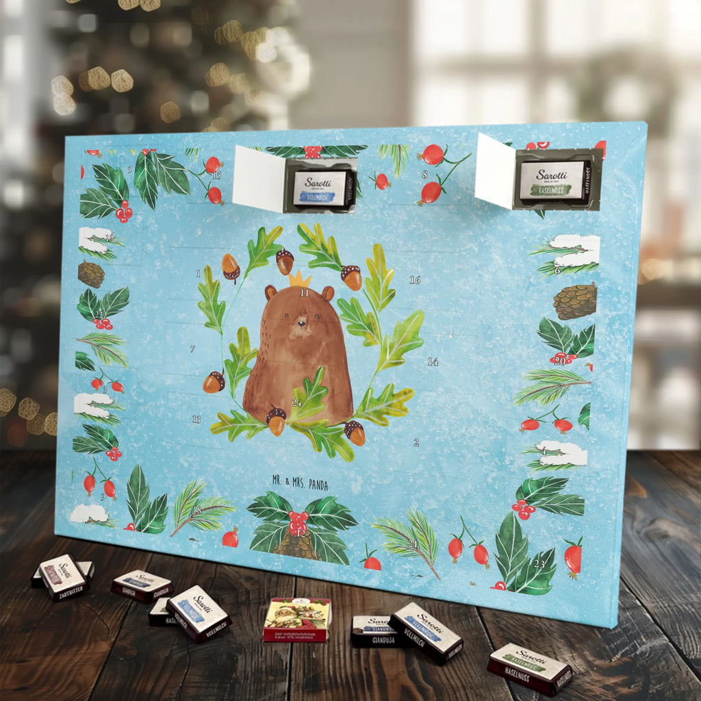 Chocolate advent calendar bear king cuddly toy, teddy bear, Father, best daddy, Daddy Bear, world best daddy, Father's Day