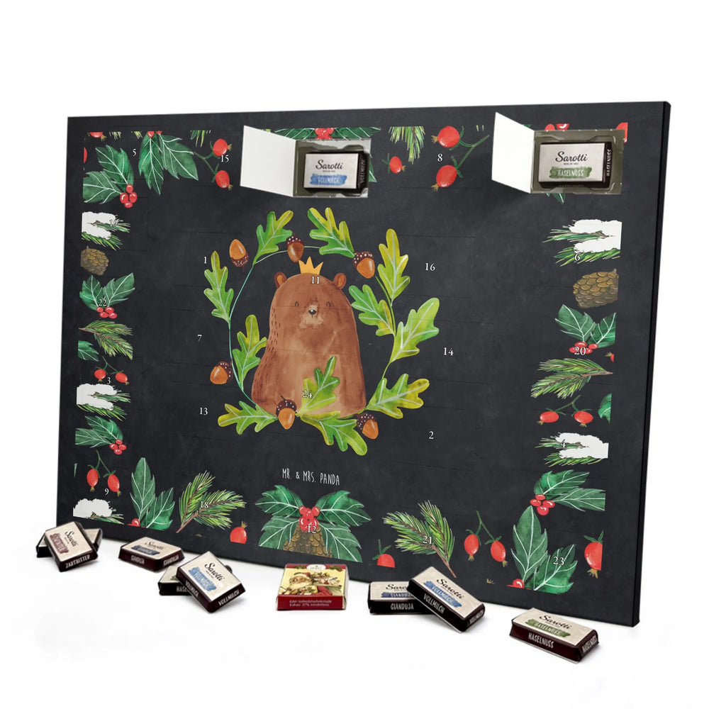 Chocolate advent calendar bear king cuddly toy, teddy bear, Father, best daddy, Daddy Bear, world best daddy, Father's Day