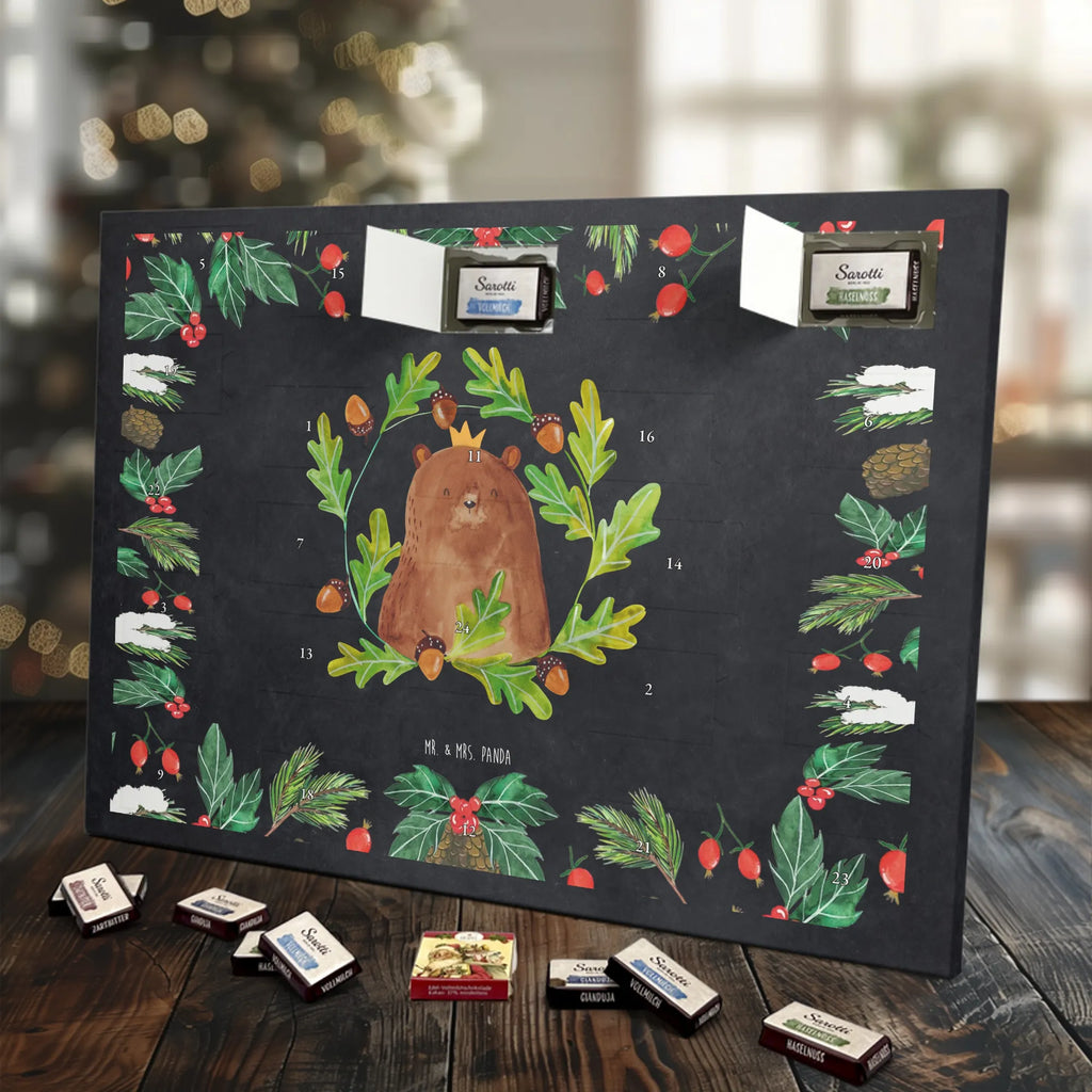 Chocolate advent calendar bear king cuddly toy, teddy bear, Father, best daddy, Daddy Bear, world best daddy, Father's Day