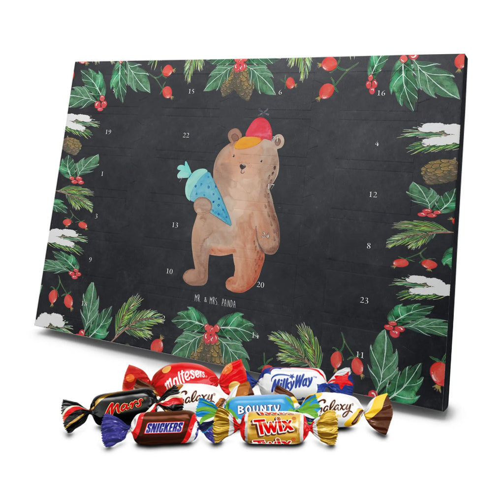 Chocolate advent calendar bear School cone cuddly toy, teddy bear, Starting school, School bag, Bear motif, School enrolment gift, Primary school, First day of school gift, School gift