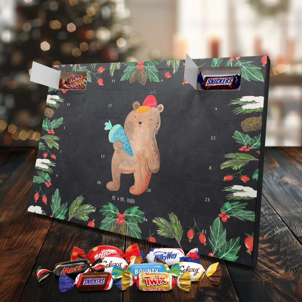 Chocolate advent calendar bear School cone cuddly toy, teddy bear, Starting school, School bag, Bear motif, School enrolment gift, Primary school, First day of school gift, School gift