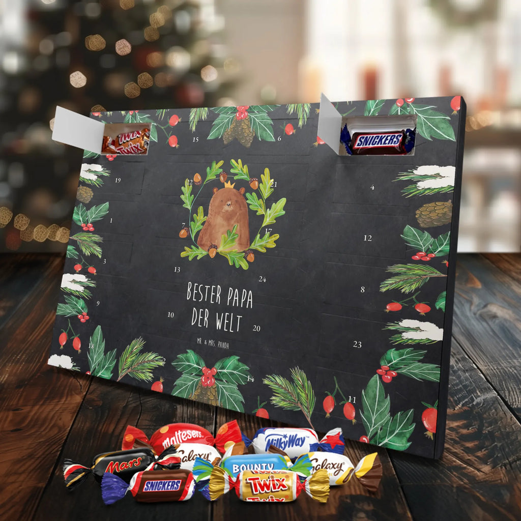 Chocolate advent calendar bear king cuddly toy, teddy bear, Father, best daddy, Daddy Bear, world best daddy, Father's Day