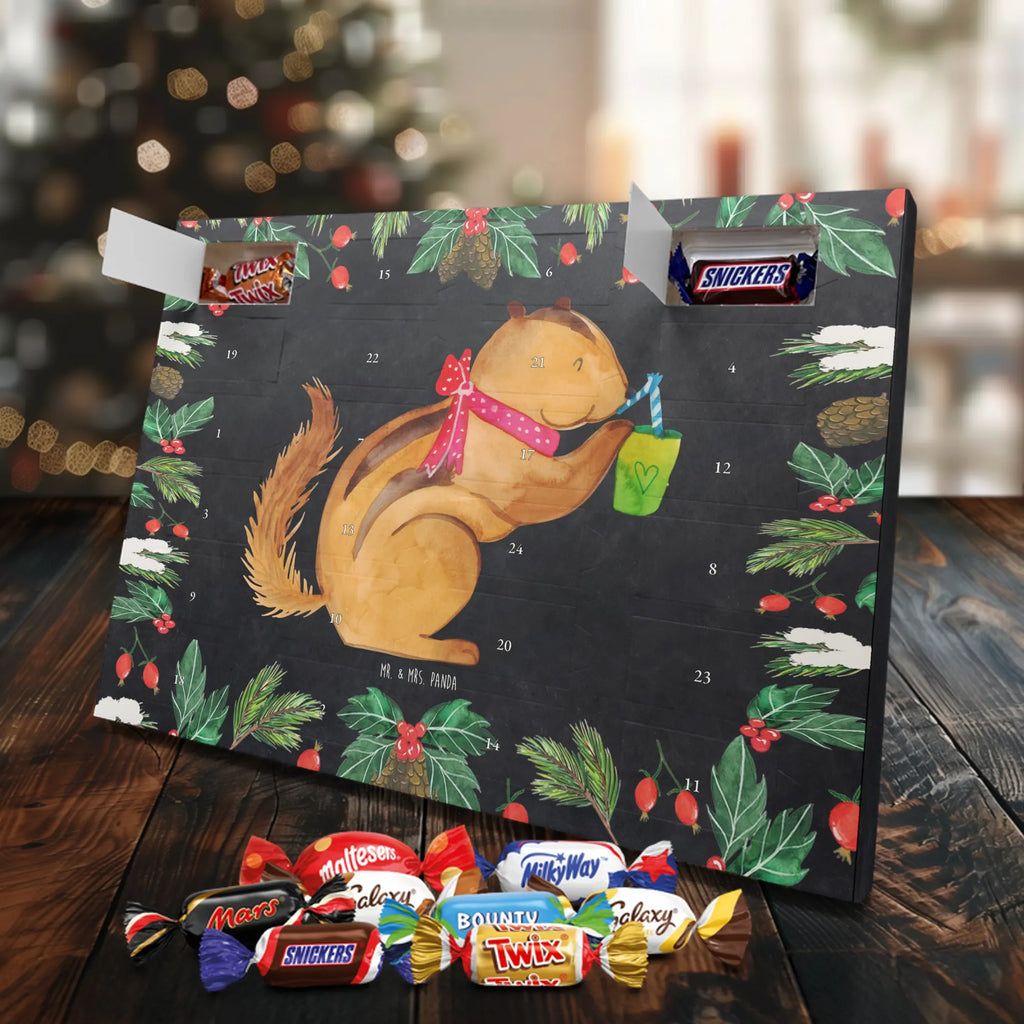 Chocolate advent calendar Squirrel smoothies gift ideas, gifts, small animals, good mood, cute, funny sayings, cute animal motives, hand drawn, special gifts, card, animal lover, chipmunks, squirrels, diet, weight loss