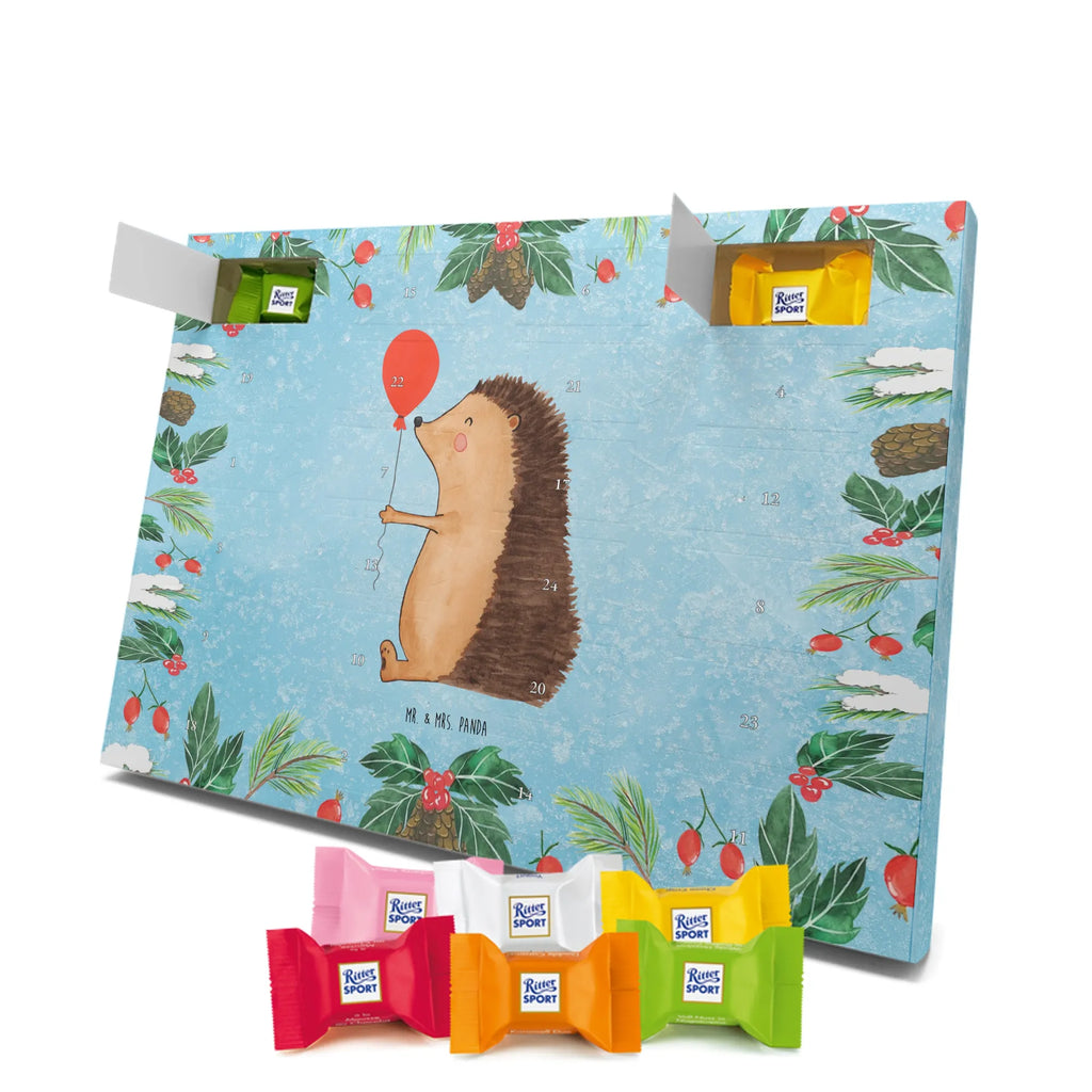 Chocolate advent calendar Hedgehog balloon gift ideas, gifts, small animals, good mood, cute, funny sayings, cute animal motives, hand drawn, special gifts, card, animal lover, Birthday, Balloon, Birthday Child