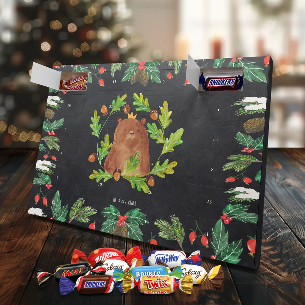 Chocolate advent calendar bear king cuddly toy, teddy bear, Father, best daddy, Daddy Bear, world best daddy, Father's Day