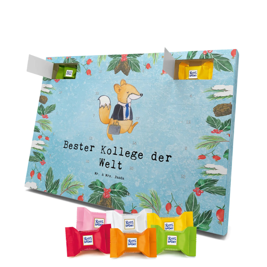 Chocolate advent calendar Fox Best colleague in the world gift, birthday, gift idea, birthday present, giving, thank you, for, make you happy, gift tip, colleague, fellow worker, employee, farewell gift, Work colleague, profession, retirement, work