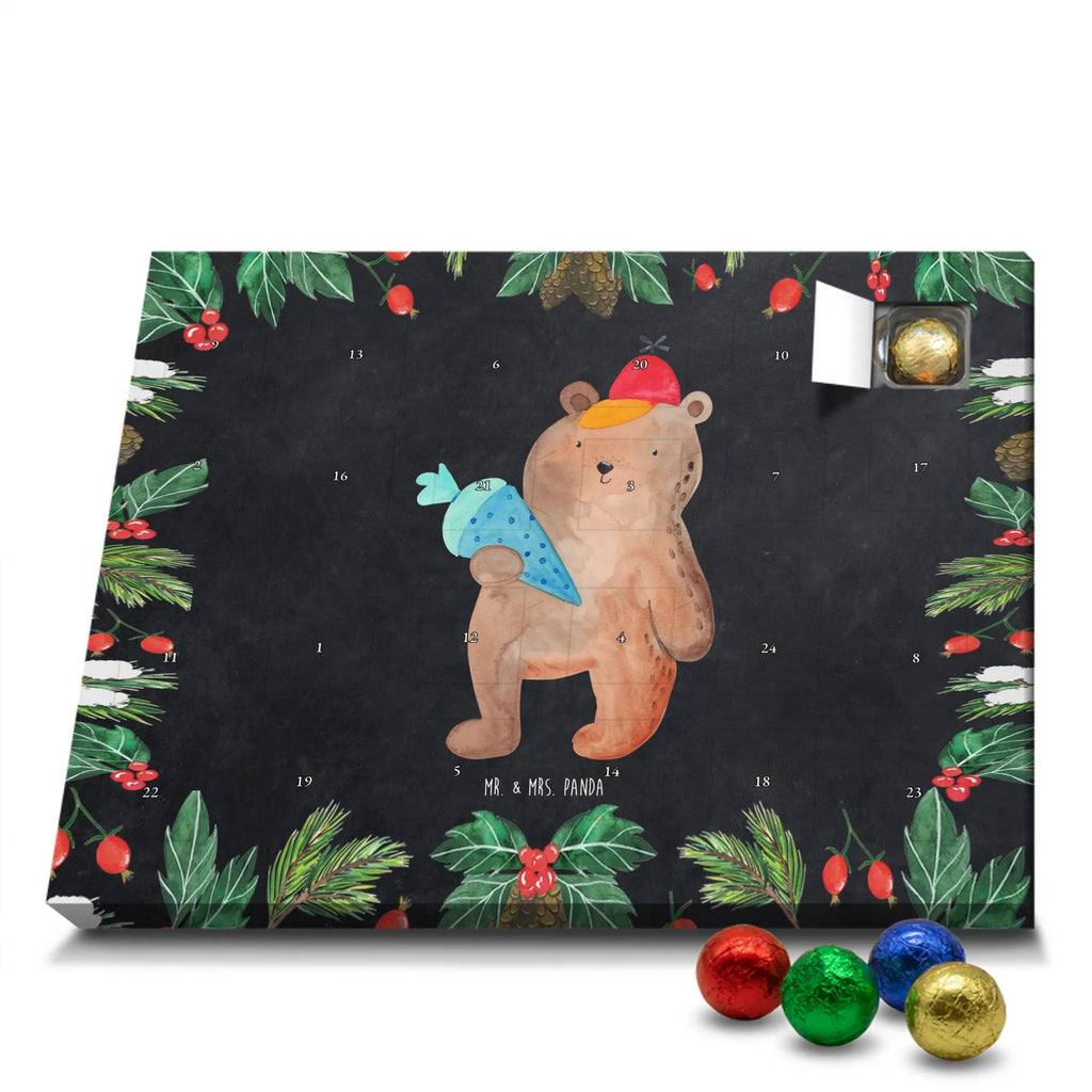 Chocolate advent calendar bear School cone cuddly toy, teddy bear, Starting school, School bag, Bear motif, School enrolment gift, Primary school, First day of school gift, School gift