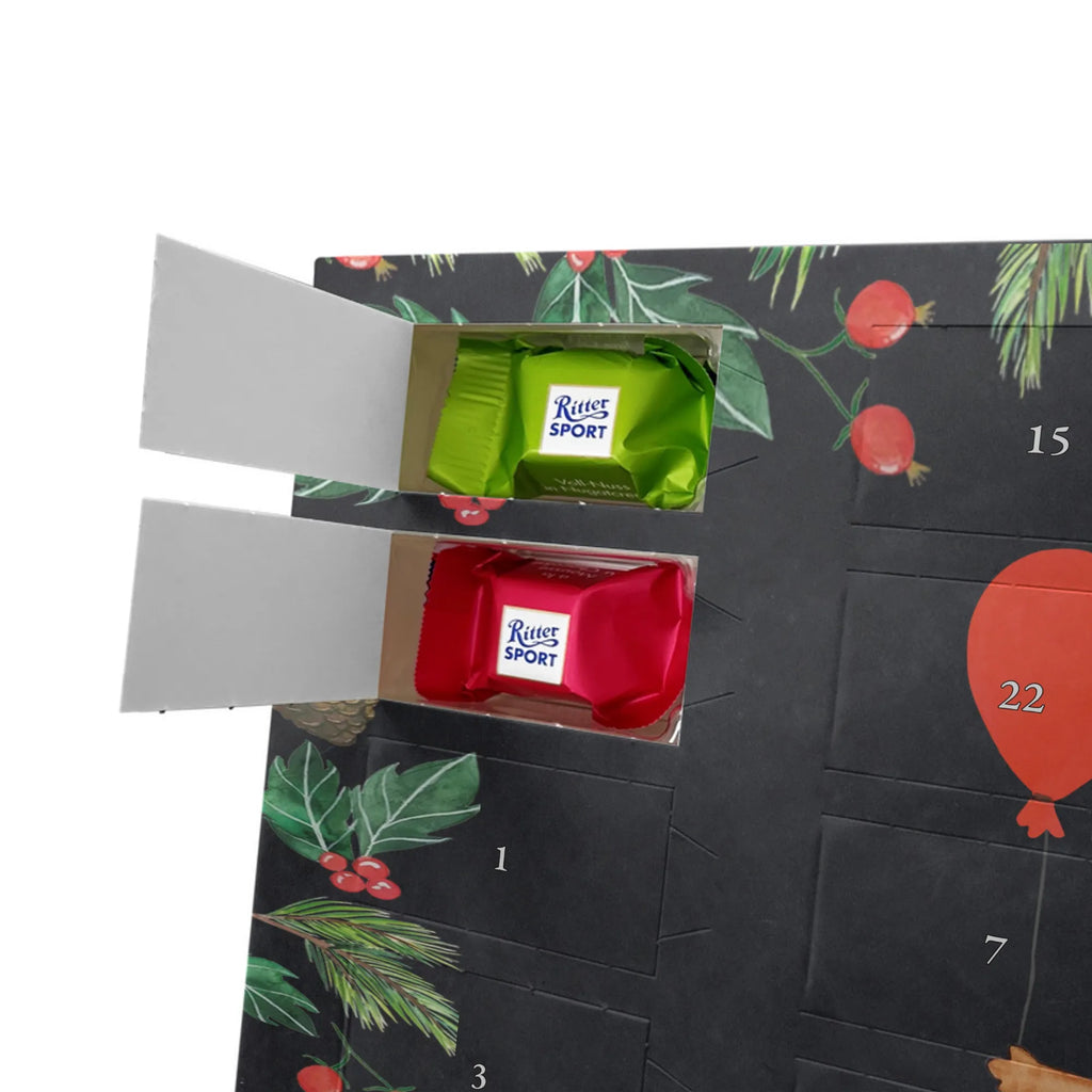 Chocolate advent calendar Hedgehog balloon gift ideas, gifts, small animals, good mood, cute, funny sayings, cute animal motives, hand drawn, special gifts, card, animal lover, Birthday, Balloon, Birthday Child