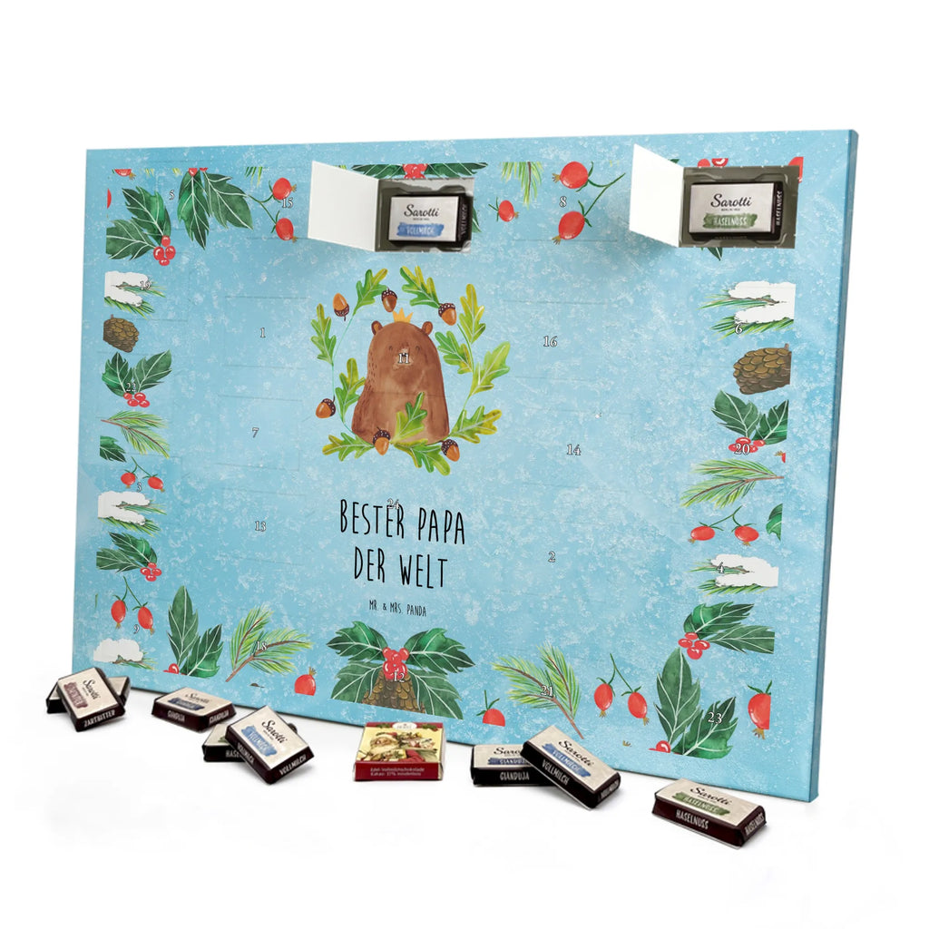 Chocolate advent calendar bear king cuddly toy, teddy bear, Father, best daddy, Daddy Bear, world best daddy, Father's Day