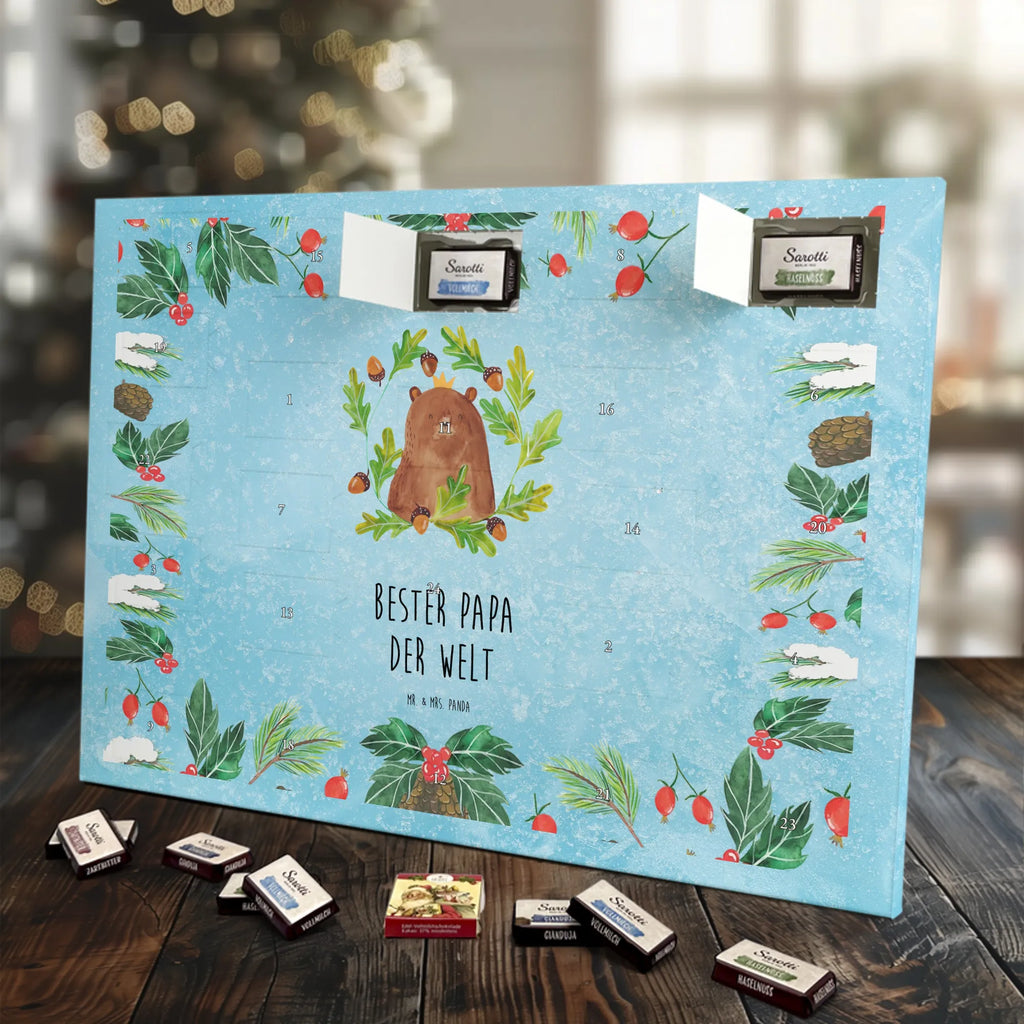 Chocolate advent calendar bear king cuddly toy, teddy bear, Father, best daddy, Daddy Bear, world best daddy, Father's Day