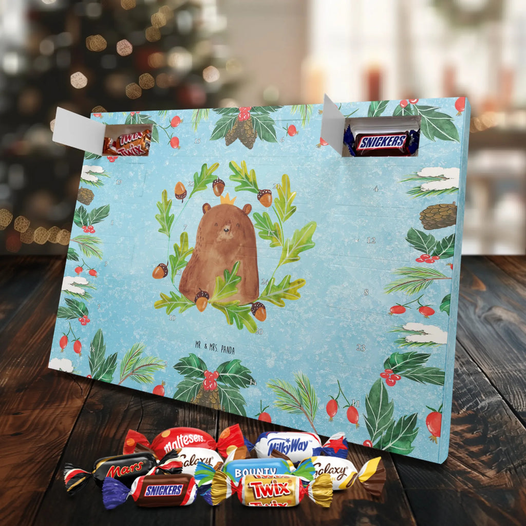 Chocolate advent calendar bear king cuddly toy, teddy bear, Father, best daddy, Daddy Bear, world best daddy, Father's Day