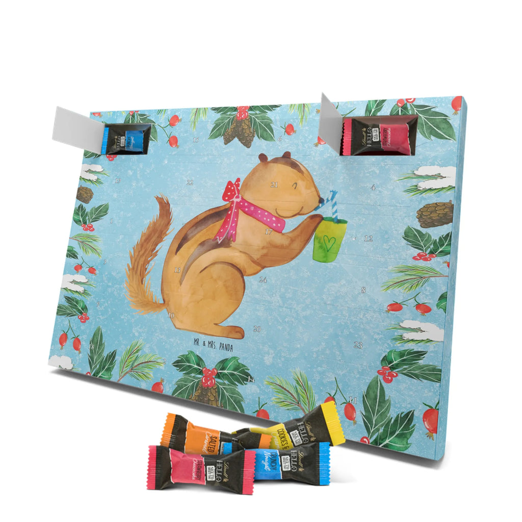 Chocolate advent calendar Squirrel smoothies gift ideas, gifts, small animals, good mood, cute, funny sayings, cute animal motives, hand drawn, special gifts, card, animal lover, chipmunks, squirrels, diet, weight loss