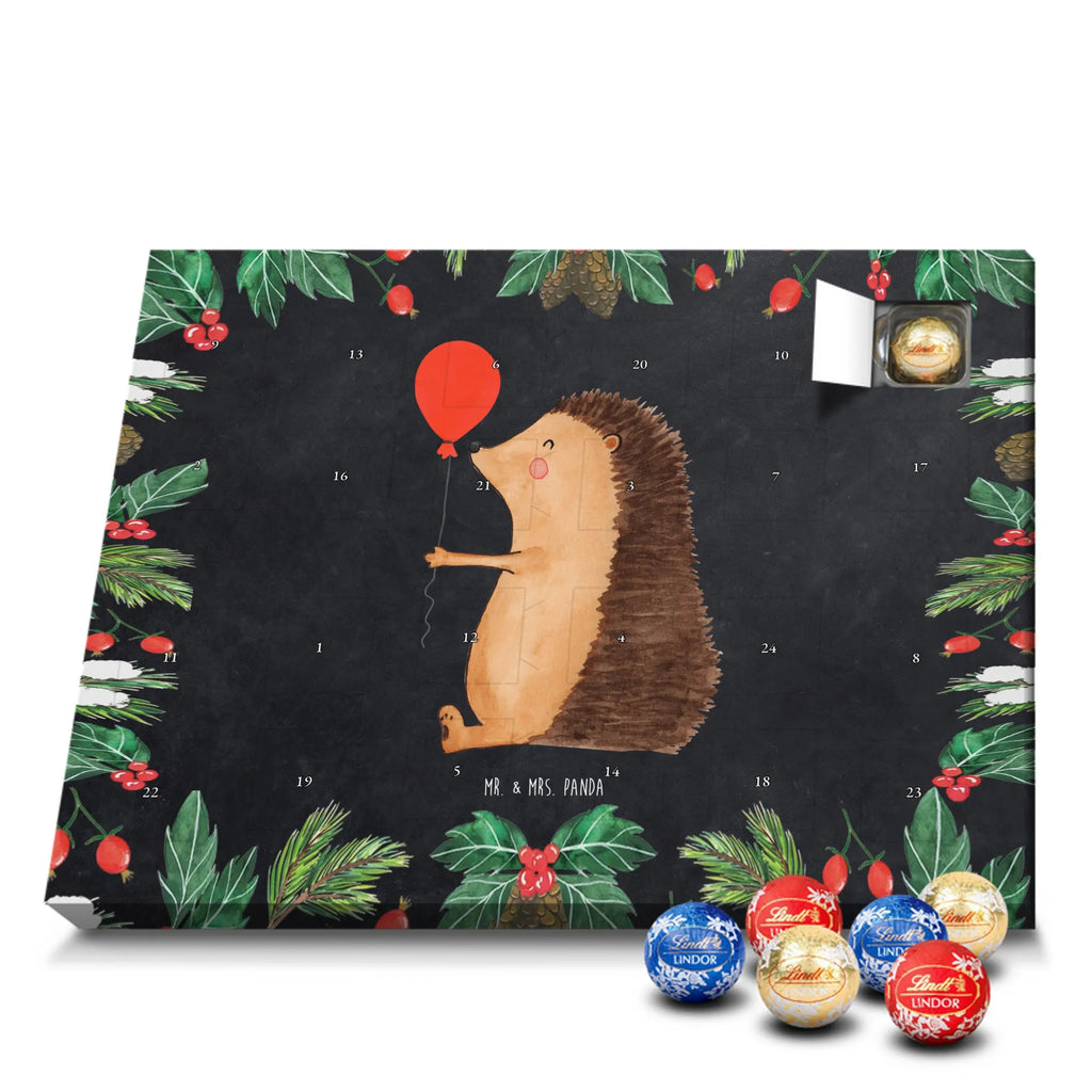 Chocolate advent calendar Hedgehog balloon gift ideas, gifts, small animals, good mood, cute, funny sayings, cute animal motives, hand drawn, special gifts, card, animal lover, Birthday, Balloon, Birthday Child