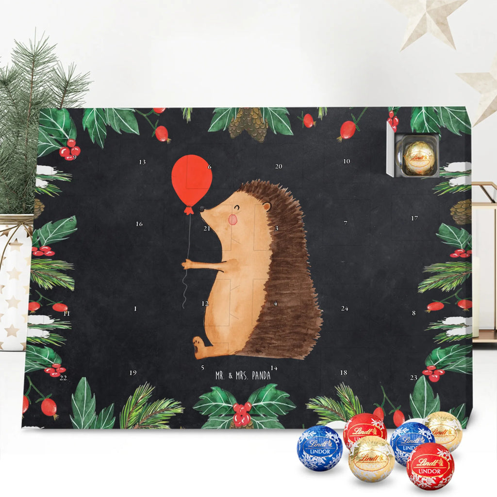 Chocolate advent calendar Hedgehog balloon gift ideas, gifts, small animals, good mood, cute, funny sayings, cute animal motives, hand drawn, special gifts, card, animal lover, Birthday, Balloon, Birthday Child