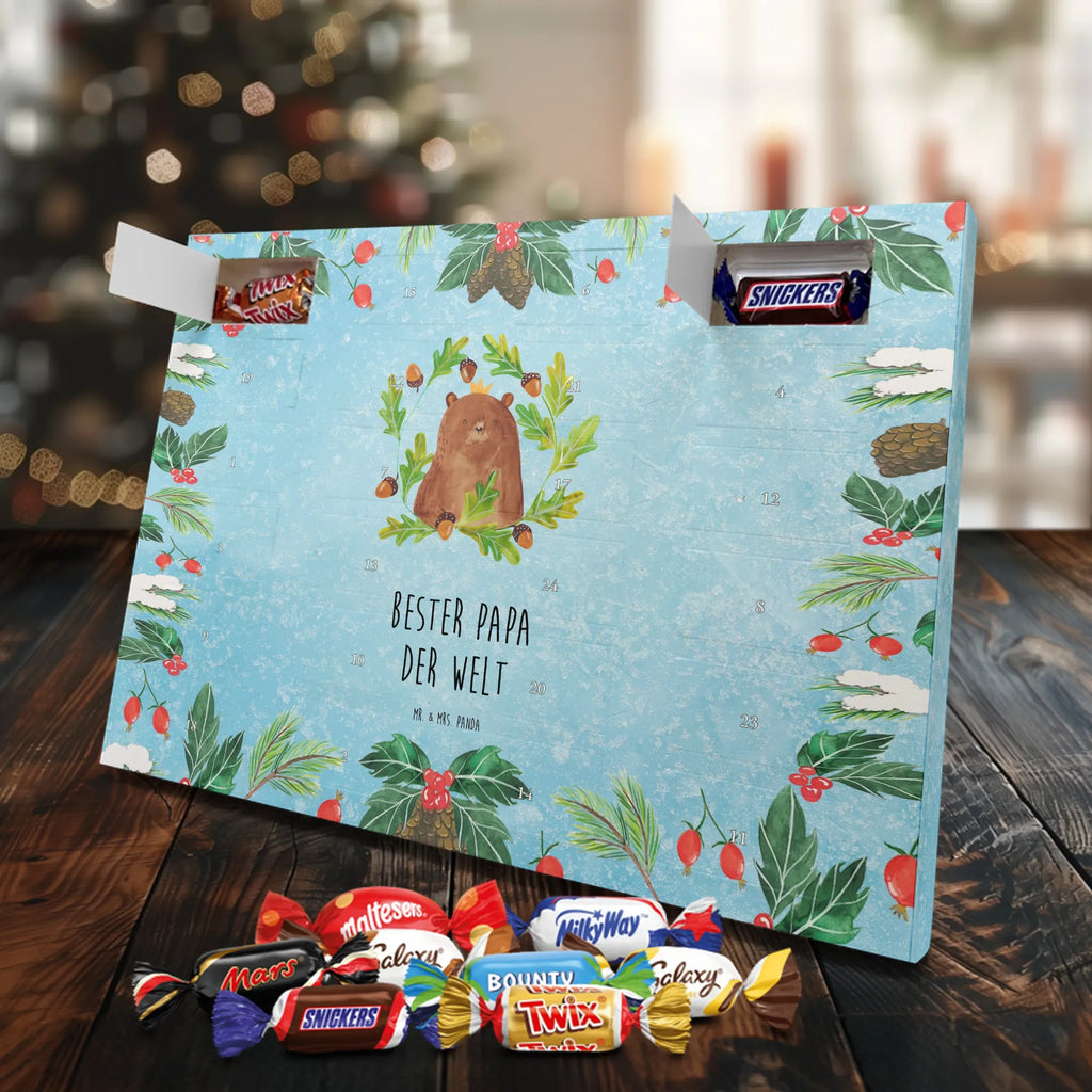 Chocolate advent calendar bear king cuddly toy, teddy bear, Father, best daddy, Daddy Bear, world best daddy, Father's Day