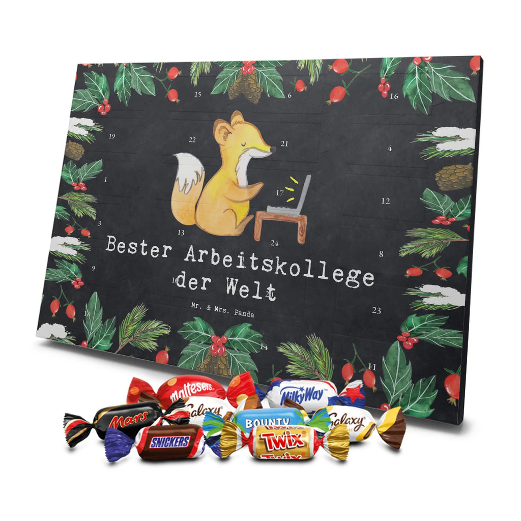 Chocolate advent calendar Fox Best colleague in the world gift, birthday, gift idea, birthday present, giving, thank you, for, make you happy, gift tip, colleague, profession, retirement, fellow worker, employee, work, farewell gift, Work colleague