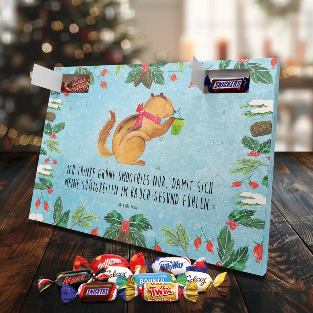 Chocolate advent calendar Squirrel smoothies gift ideas, gifts, small animals, good mood, cute, funny sayings, cute animal motives, hand drawn, special gifts, card, animal lover, chipmunks, squirrels, diet, weight loss