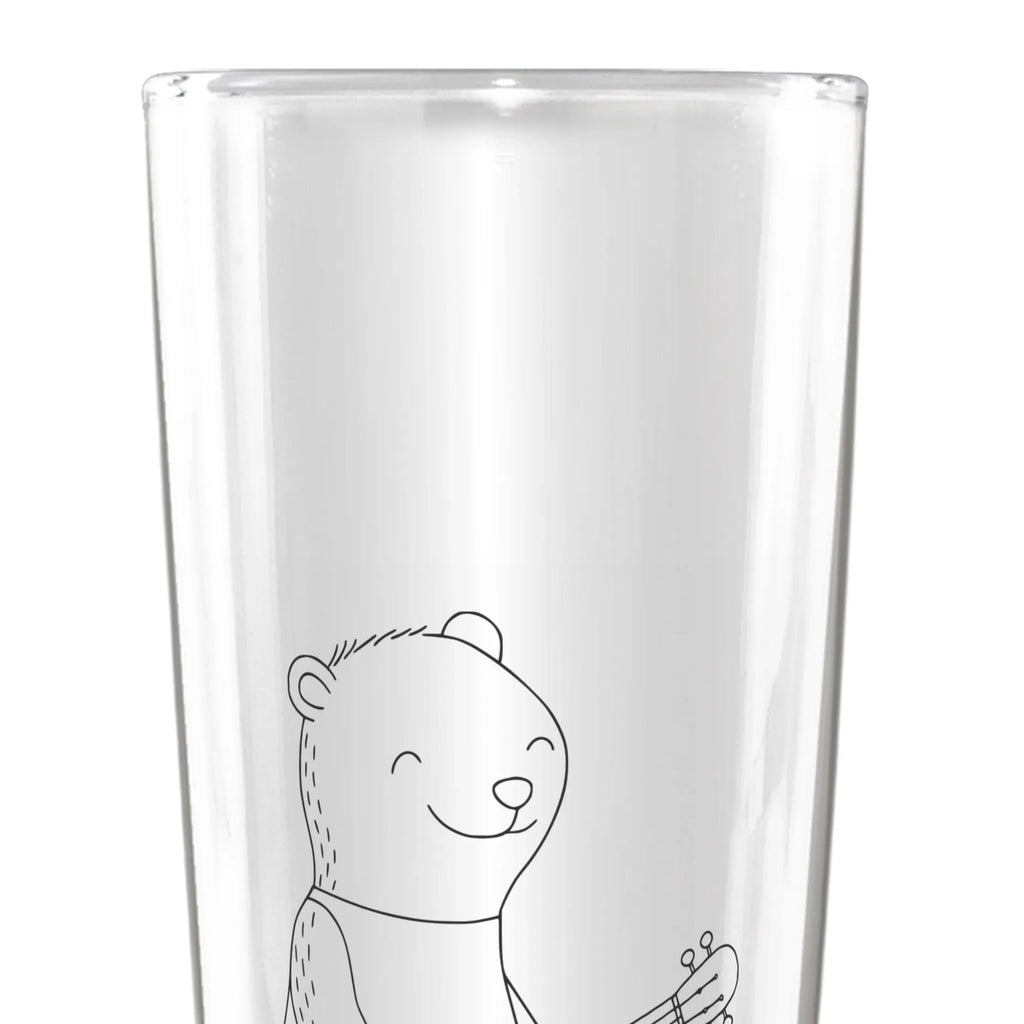 Spersonalizowany kufel do piwa niedźwiedź mandolina Instrumenty, prezenty dla muzyków, miłośników muzyki