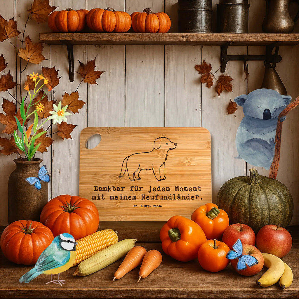 Bamboo chopping board Newfoundland dog Moment gift, animal lover, giving, dog breed, purebred dog, dog owner, puppy