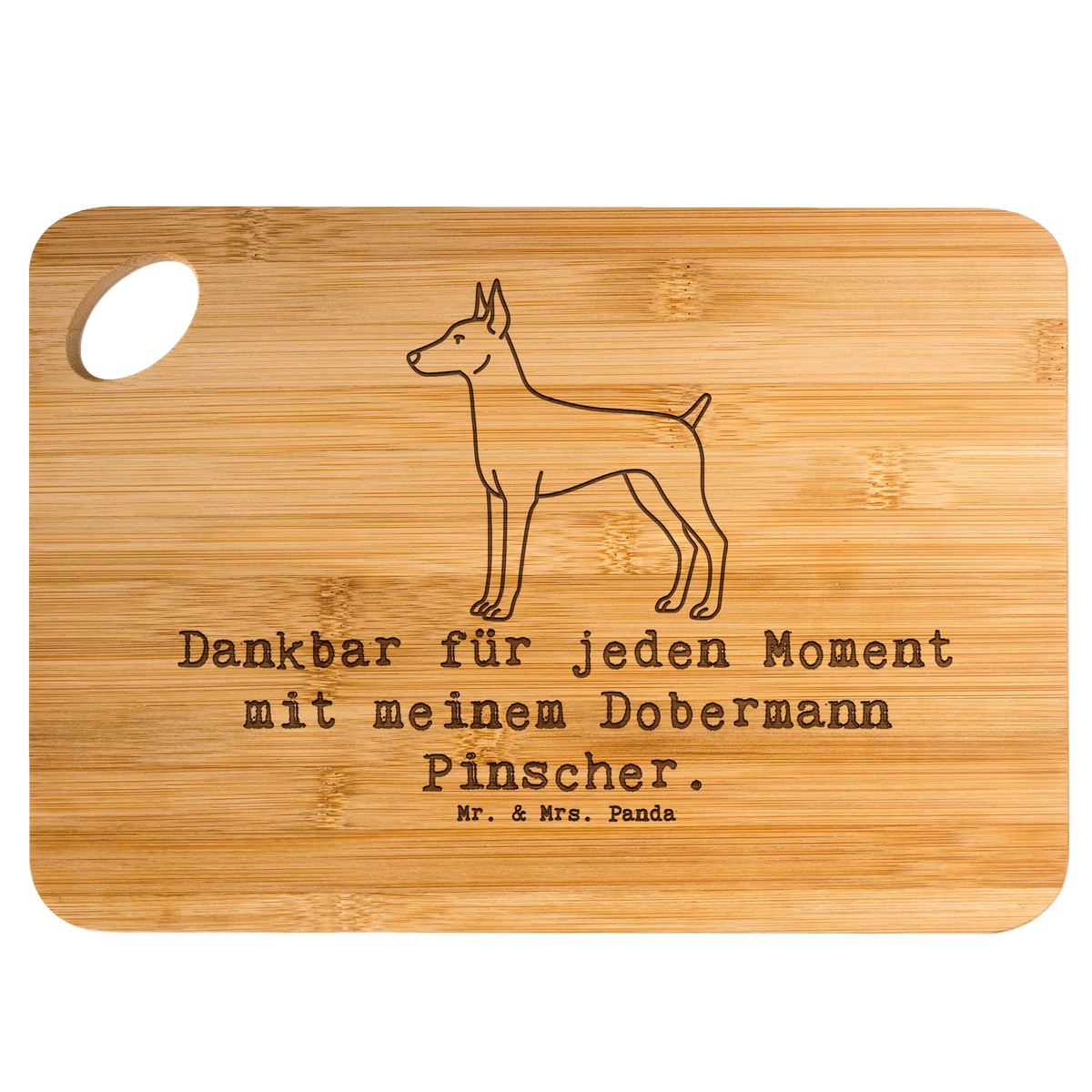Bamboo chopping board Doberman Pinscher moment gift, animal lover, giving, dog breed, purebred dog, dog owner, puppy