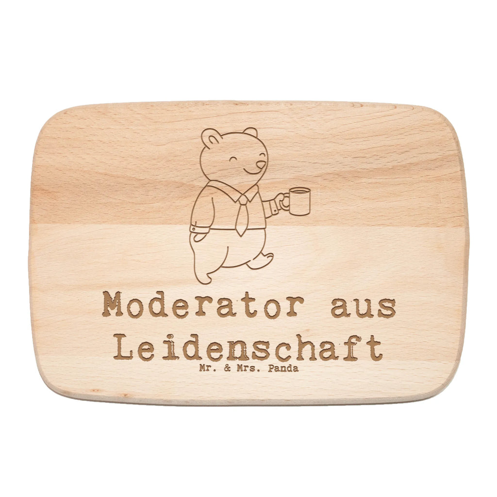 Frühstücksbrett Moderator Leidenschaft Holzbrett, Küchenbrett, Brot, Frühstücksbrettchen, Schneidebrett, Schneidebrett Holz, Frühstücksbrett, Geschenk, Schenken, Jubiläum, Danke, Dankeschön, Beruf, Ausbildung, Abschied, Rente, Kollege, Kollegin, Arbeitskollege, Mitarbeiter, Firma