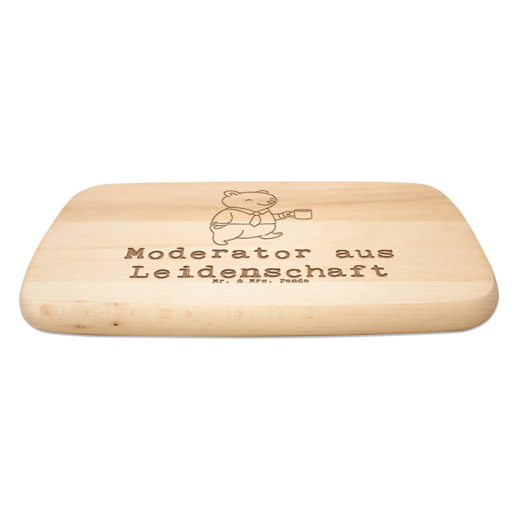 Frühstücksbrett Moderator Leidenschaft Holzbrett, Küchenbrett, Brot, Frühstücksbrettchen, Schneidebrett, Schneidebrett Holz, Frühstücksbrett, Geschenk, Schenken, Jubiläum, Danke, Dankeschön, Beruf, Ausbildung, Abschied, Rente, Kollege, Kollegin, Arbeitskollege, Mitarbeiter, Firma