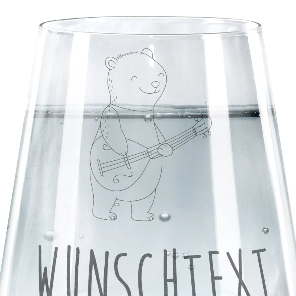 Personalizowana szklanka do picia niedźwiedź mandolina Instrumenty, prezenty dla muzyków, miłośników muzyki