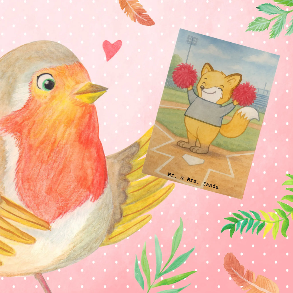 Kartka okolicznościowa lis Cheerleaderka Design Prezent, Dyscyplina sportowa, Darować, Dziękuję, Dzięki, Wyróżnienie, Wygrana, Sportowiec