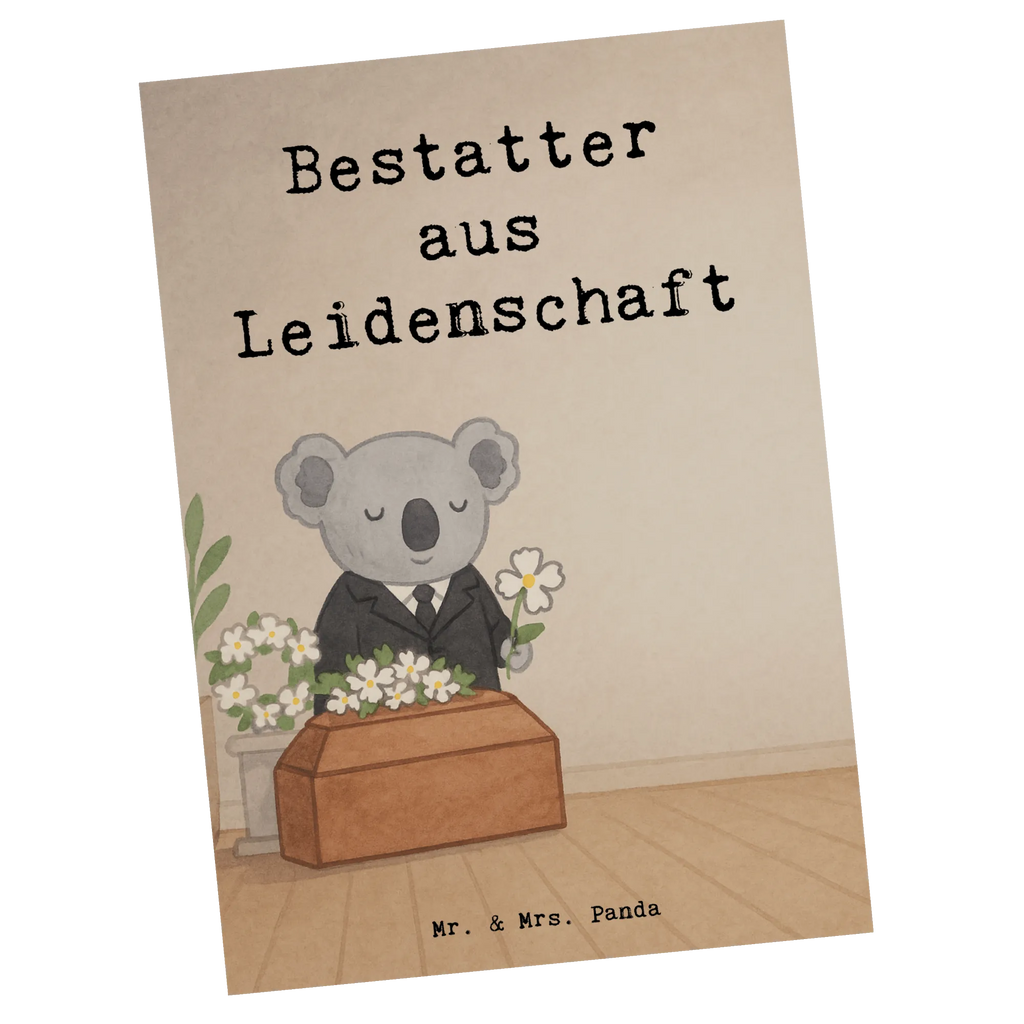 Postcard undertaker Passion Design gift, sayings, gift idea, best, farewell gift, passing exam, anniversary, retirement, promotion, job start, profession