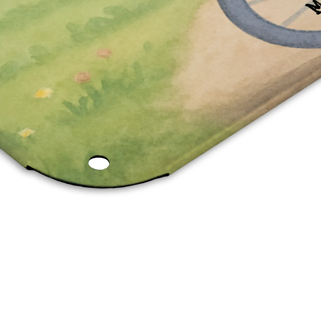 Tin sign bear ride a unicycle Design Gift, giving, thank you, award, profit, athlete, ride a unicycle