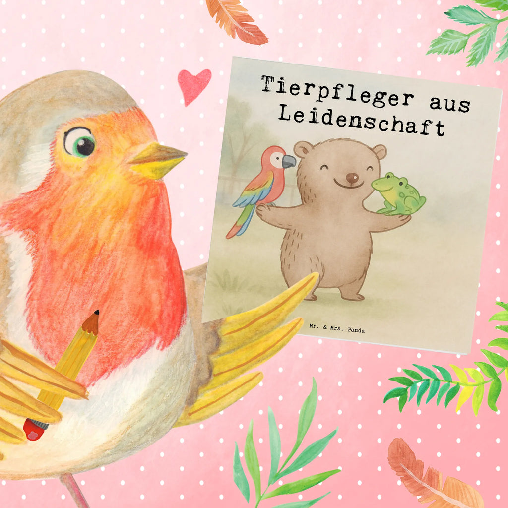 Deluxe Card Animal caretaker Passion Design gift, sayings, gift idea, best, farewell gift, passing exam, anniversary, retirement, promotion, job start, profession