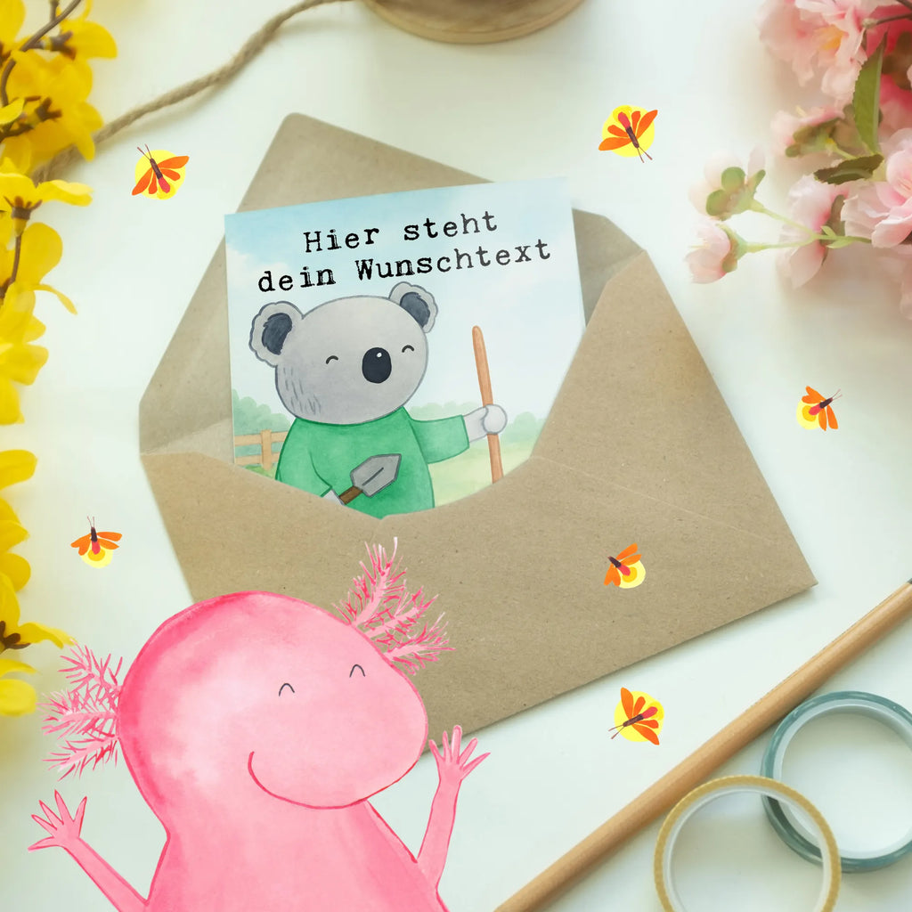 Personalised greetings card Garden and Landscape Gardener Passion Design gift, sayings, gift idea, best, farewell gift, passing exam, anniversary, retirement, promotion, job start, profession