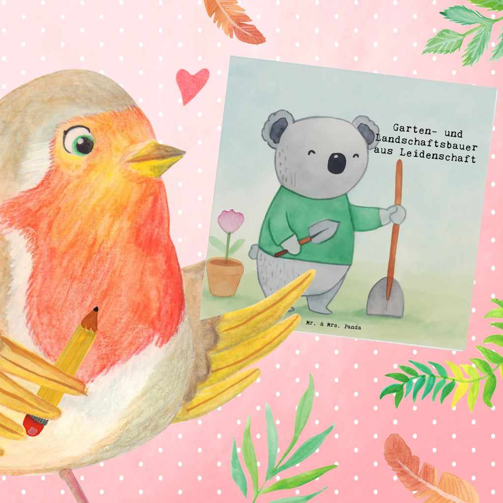 Deluxe Card Garden and Landscape Gardener Passion Design gift, sayings, gift idea, best, farewell gift, passing exam, anniversary, retirement, promotion, job start, profession