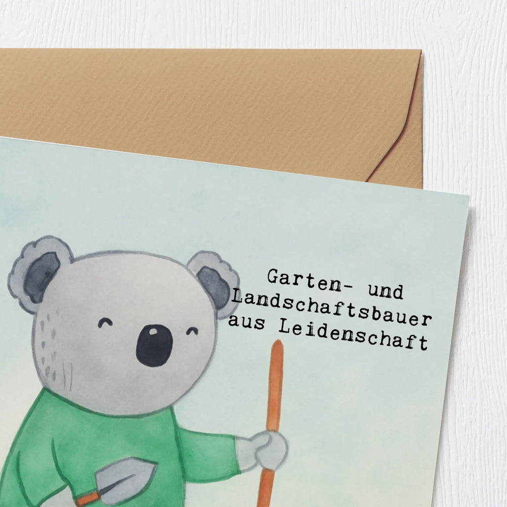 Deluxe Card Garden and Landscape Gardener Passion Design gift, sayings, gift idea, best, farewell gift, passing exam, anniversary, retirement, promotion, job start, profession