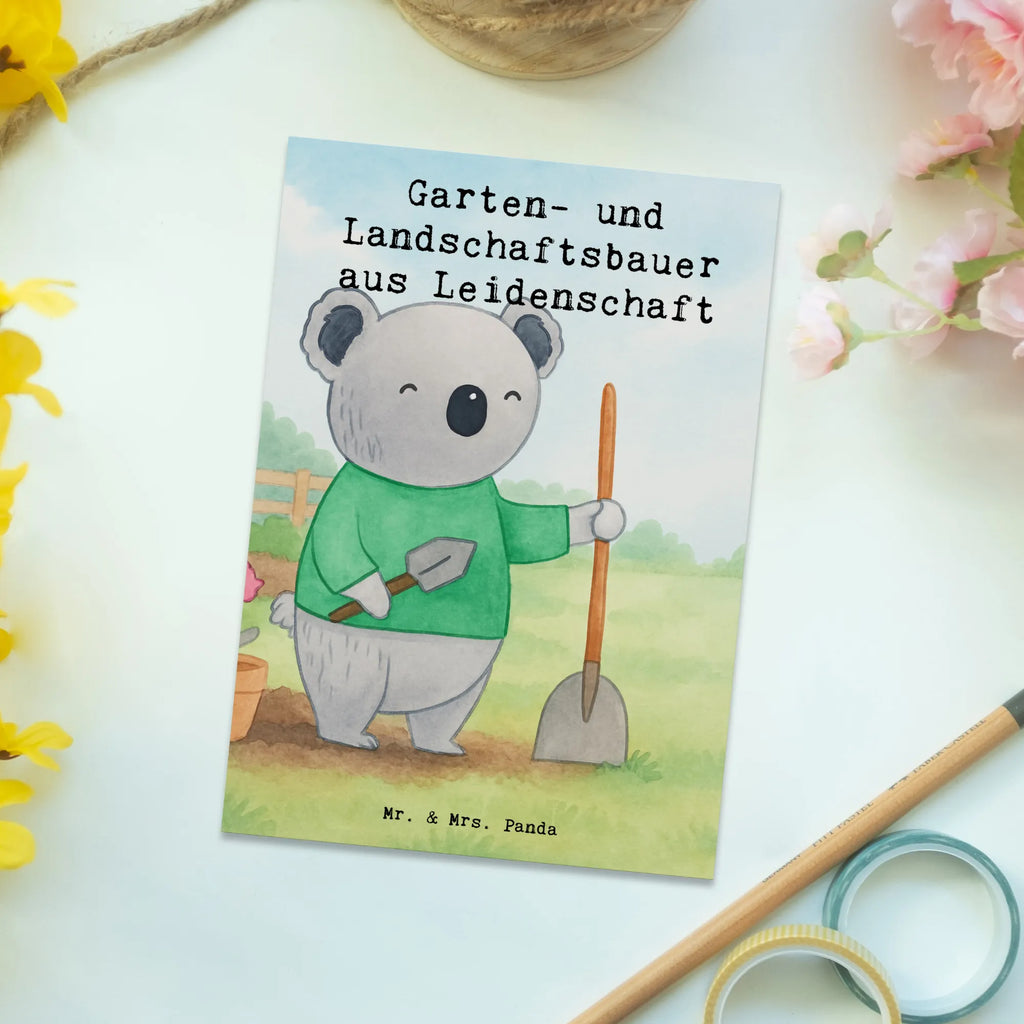 Pocztówka Ogrodnik i budowniczy krajobrazów pasja Design Prezent, Dziękuję, Zawód, Wykształcenie, Jubileusz, Pożegnanie, Emerytura, Kolega, Koleżanka, Dawać, Pracownik, Współpracownik, Dziękuję bardzo