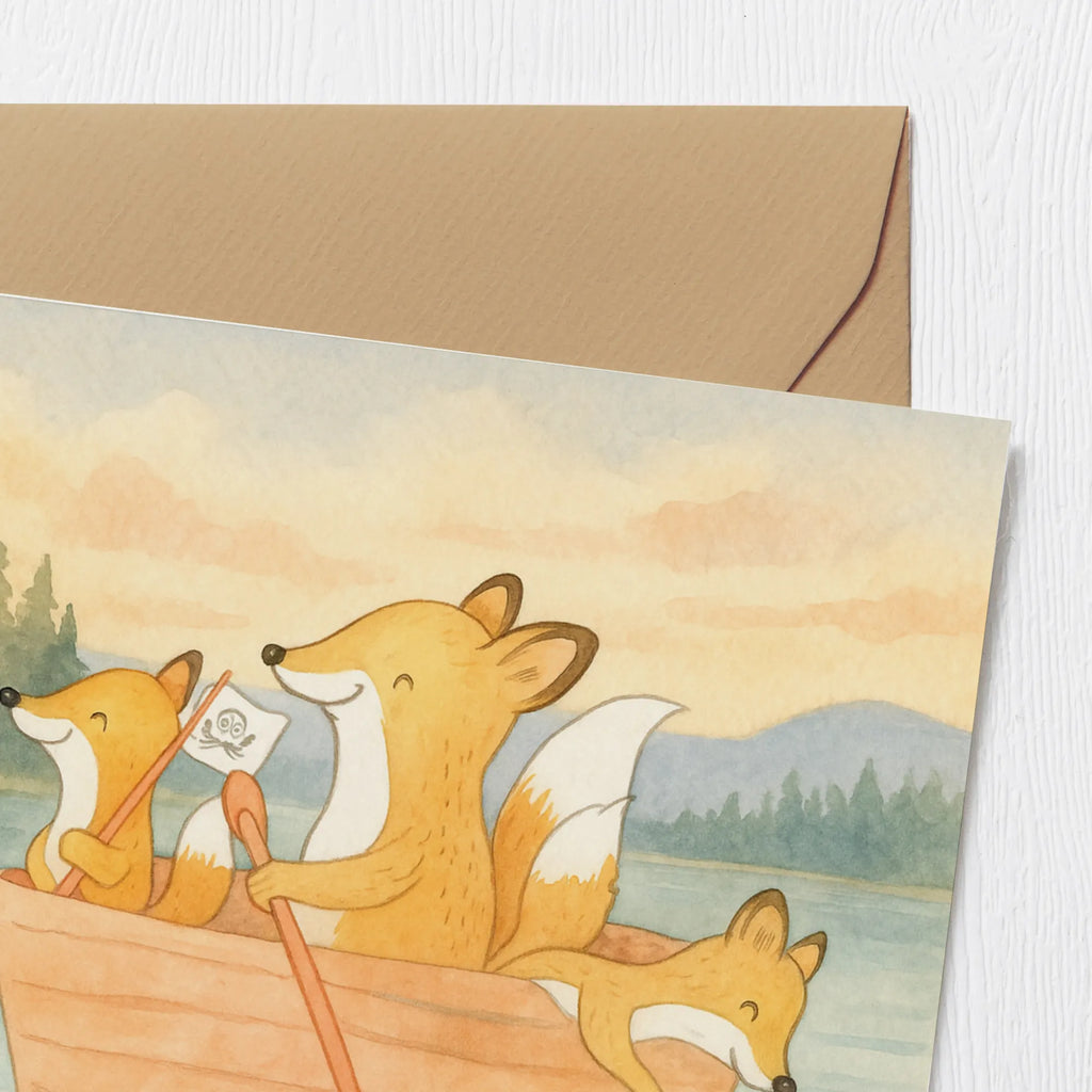 Karta Deluxe lis Kajakarstwo Design Prezent, Dyscyplina sportowa, Darować, Dziękuję, Dzięki, Wyróżnienie, Wygrana, Sportowiec