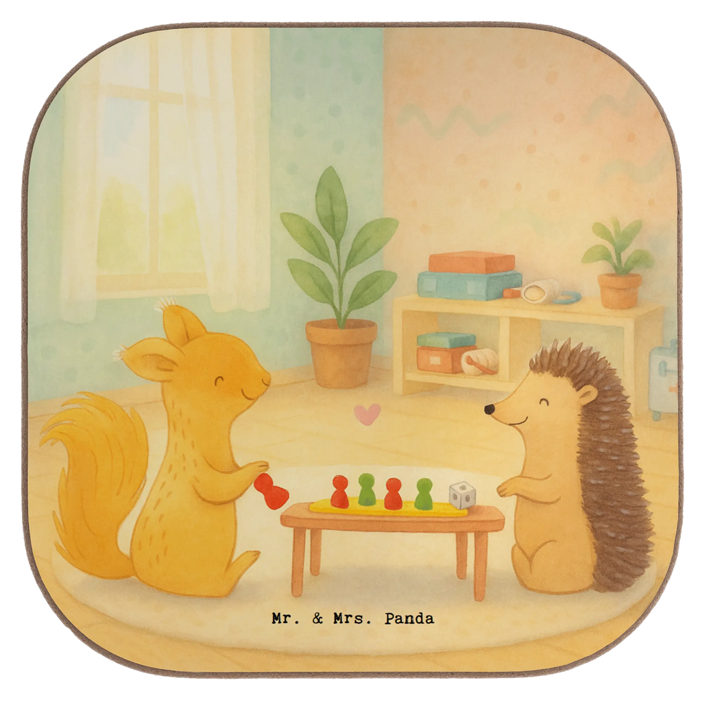 Square coaster Squirrel board games Design Gift, giving, thank you, award, profit, athlete, game night, games, Board games