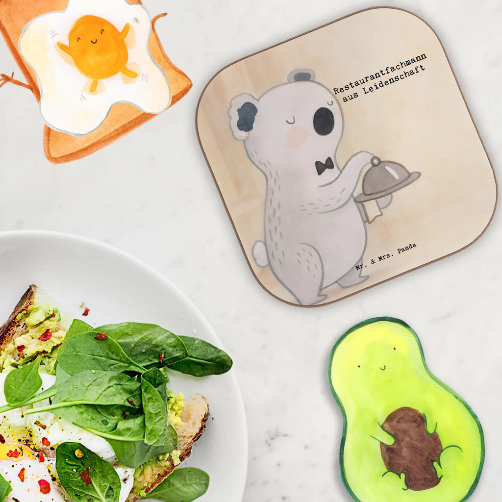 Square coaster Restaurant specialist Passion Design gift, sayings, gift idea, best, farewell gift, passing exam, anniversary, retirement, promotion, job start, profession