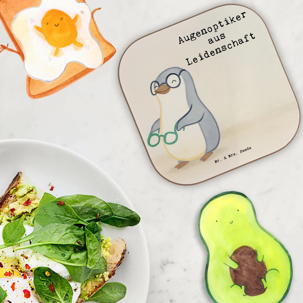 Square coaster Optician Passion Design gift, sayings, gift idea, best, farewell gift, passing exam, anniversary, retirement, promotion, job start, profession