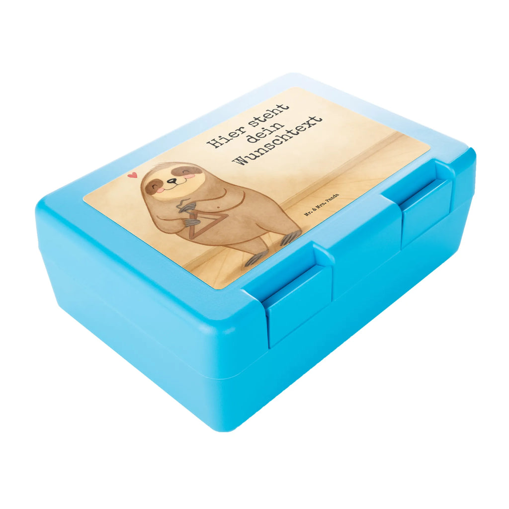 Personalised lunch box sloth Triangle Design Instruments, gifts for musicians, music enthusiasts
