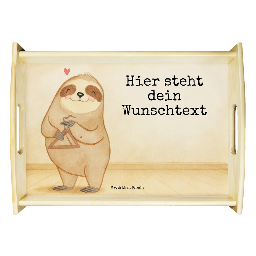 Personalised serving tray sloth Triangle Design Instruments, gifts for musicians, music enthusiasts