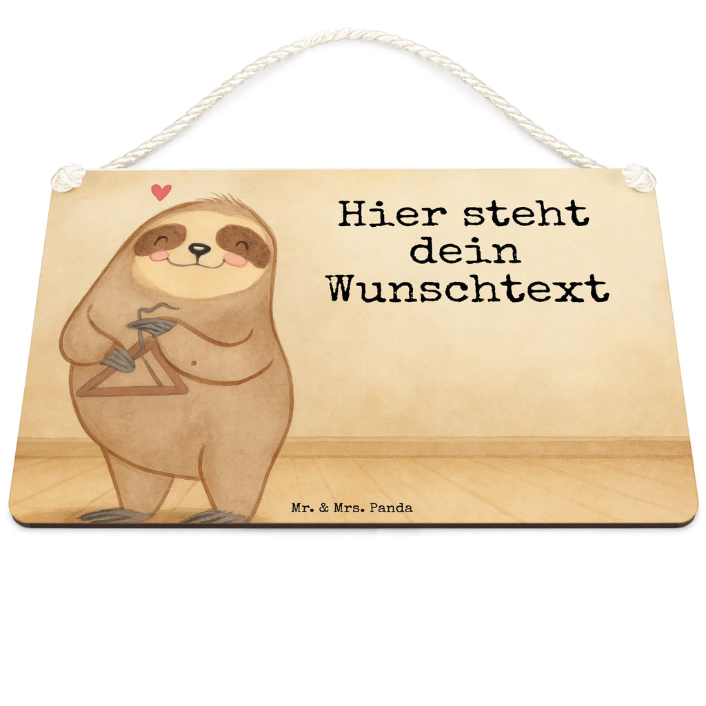 Personalised decorative sign sloth Triangle Design Instruments, gifts for musicians, music enthusiasts