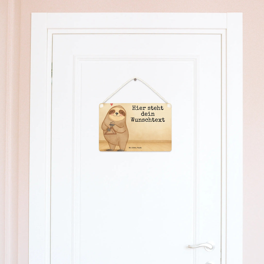 Personalised decorative sign sloth Triangle Design Instruments, gifts for musicians, music enthusiasts