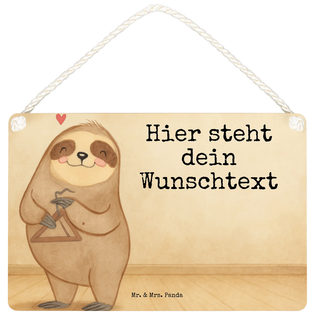 Personalised decorative sign sloth Triangle Design Instruments, gifts for musicians, music enthusiasts